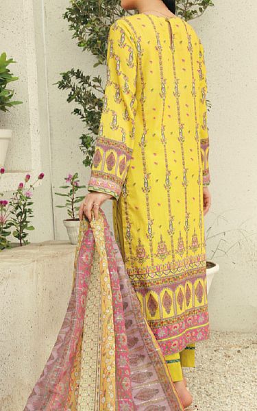 Vs Textile Golden Yellow Lawn Suit | Pakistani Lawn Suits- Image 2