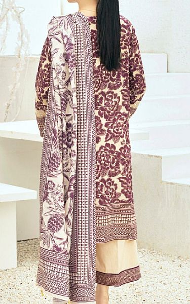 Vs Textile Beige Lawn Suit | Pakistani Lawn Suits- Image 2