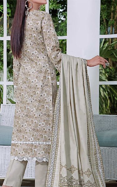 Vs Textile Tan Cambric Suit | Pakistani Winter Dresses- Image 2