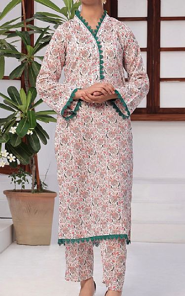 Vs Textile Pink Lawn Suit (2 Pcs) | Pakistani Lawn Dress in USA- Image 1