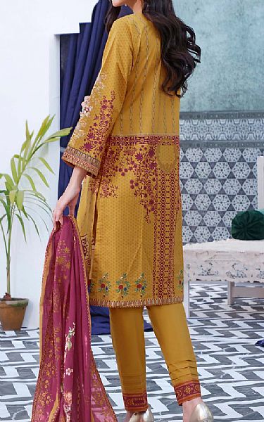 Vs Textile Mustard Lawn Suit | Pakistani Lawn Suits- Image 2