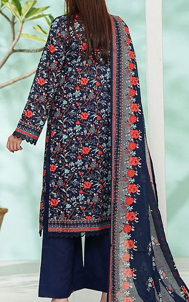 Vs Textile Navy Blue Lawn Suit | Pakistani Lawn Dress in USA- Image 2