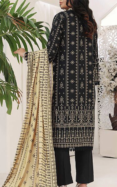 Vs Textile Black Linen Suit | Pakistani Winter Dresses- Image 2