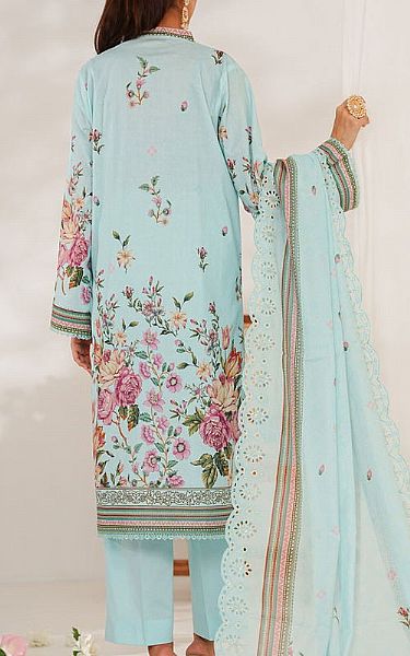 Vs Textile Turquoise Lawn Suit | Pakistani Lawn Dress in USA- Image 2