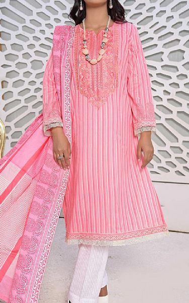 Vs Textile Baby Pink Lawn Suit | Pakistani Lawn Suits- Image 1