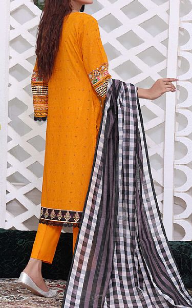 Vs Textile Orange Lawn Suit | Pakistani Lawn Suits- Image 2