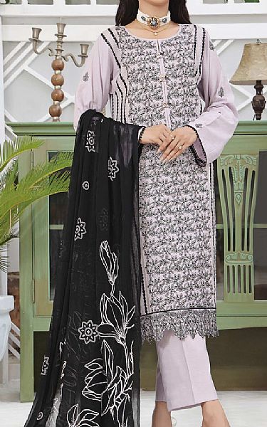 Vs Textile Lilac Lawn Suit | Pakistani Lawn Suits- Image 1
