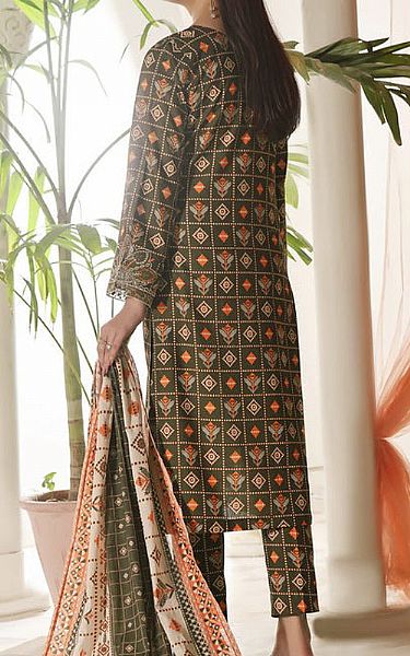 Vs Textile Lisbon Brown Cotton Suit | Pakistani Winter Dresses- Image 2