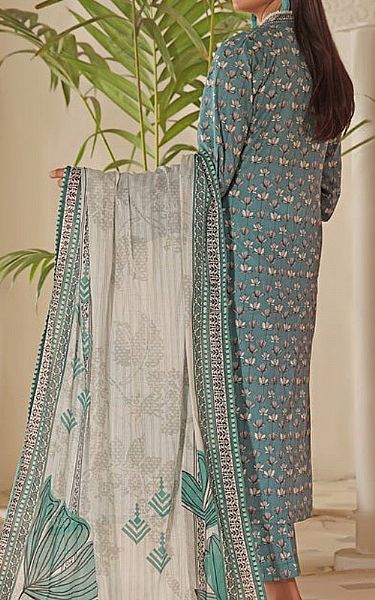 Vs Textile Bluish Grey Cotton Suit | Pakistani Winter Dresses- Image 2