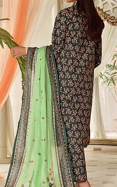 Vs Textile Lunar Green Cotton Suit | Pakistani Winter Dresses- Image 2