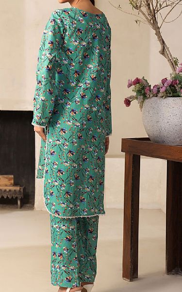 Vs Textile Sea Green Cotton Suit (2 Pcs) | Pakistani Lawn Dress in USA- Image 2