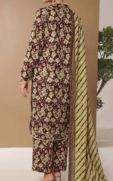 Vs Textile Plum Cambric Suit | Pakistani Lawn Dress in USA- Image 2