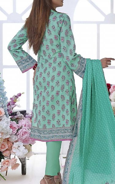 Vs Textile Sea Green Cambric Suit | Pakistani Dresses in USA- Image 2