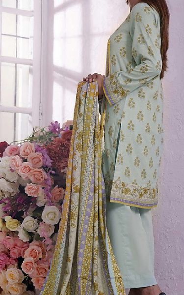 Vs Textile Light Turquoise Cambric Suit | Pakistani Dresses in USA- Image 2