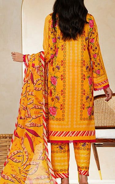 Vs Textile Mustard Lawn Suit | Pakistani Lawn Dress in USA- Image 2