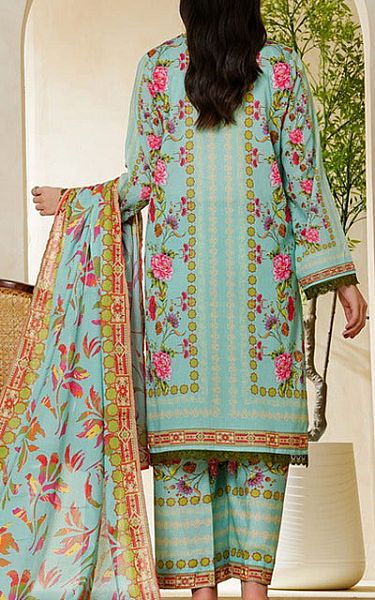 Vs Textile Aqua Lawn Suit | Pakistani Lawn Dress in USA- Image 2