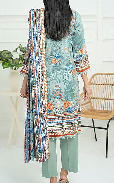 Vs Textile Light Turquoise Lawn Suit | Pakistani Lawn Dress in USA- Image 2