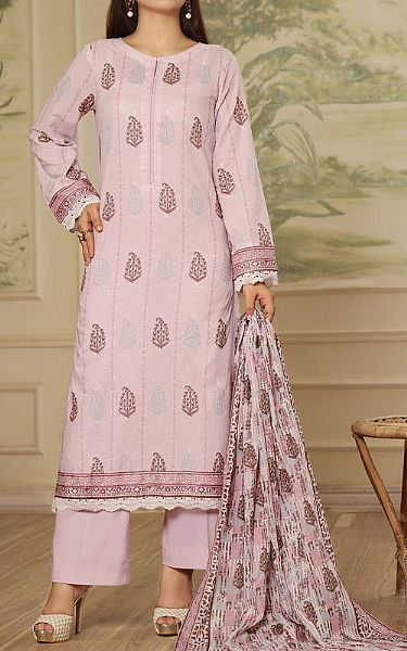 Vs Textile Oyster Pink Lawn Suit | Pakistani Lawn Dress in USA- Image 1