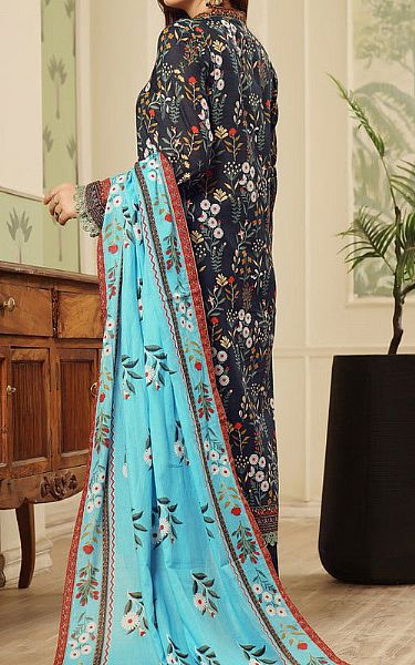 Vs Textile Charcoal Lawn Suit | Pakistani Lawn Dress in USA- Image 2
