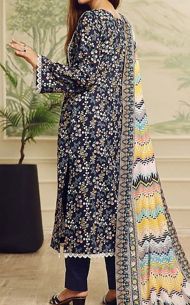 Vs Textile Navy Lawn Suit | Pakistani Lawn Dress in USA- Image 2