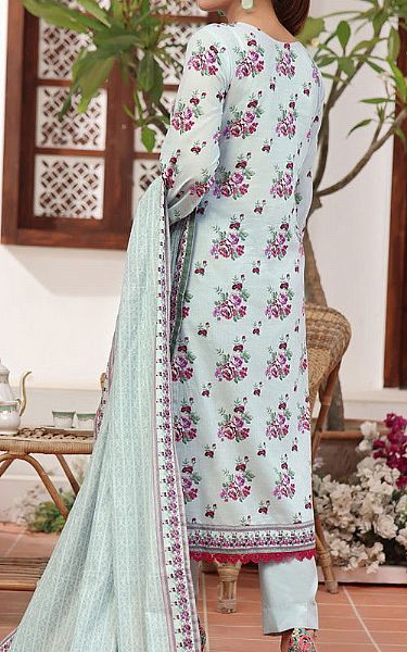 Vs Textile Sky Blue Lawn Suit | Pakistani Lawn Dress in USA- Image 2
