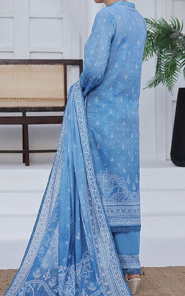 Vs Textile Ink Blue Lawn Suit | Pakistani Lawn Dress in USA- Image 2