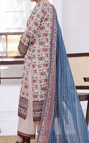 Vs Textile Ivory Lawn Suit | Pakistani Lawn Dress in USA- Image 2