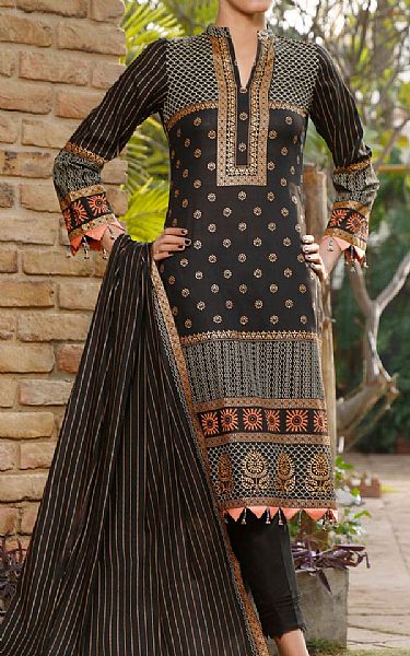 Vs Textile Brown Lawn Suit | Pakistani Lawn Suits- Image 1