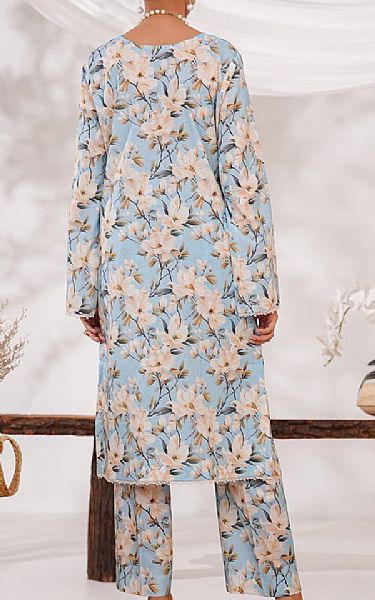 Vs Textile Light Blue Cambric Suit (2 pcs) | Pakistani Winter Dresses in USA- Image 2