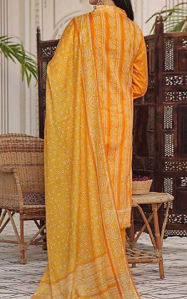 Vs Textile Cadmium Orange Lawn Suit | Pakistani Lawn Dress in USA- Image 2