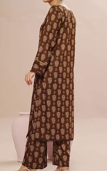 Vs Textile Brown Cambric Suit (2 Pcs) | Pakistani Winter Dresses in USA- Image 2