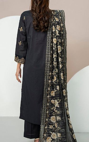 Vs Textile Black Cotton Suit | Pakistani Winter Dresses in USA- Image 2