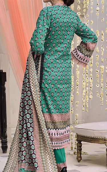 Vs Textile Green/Black Lawn Suit | Pakistani Lawn Suits- Image 2