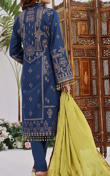 Vs Textile Blue Lawn Suit | Pakistani Lawn Suits- Image 2