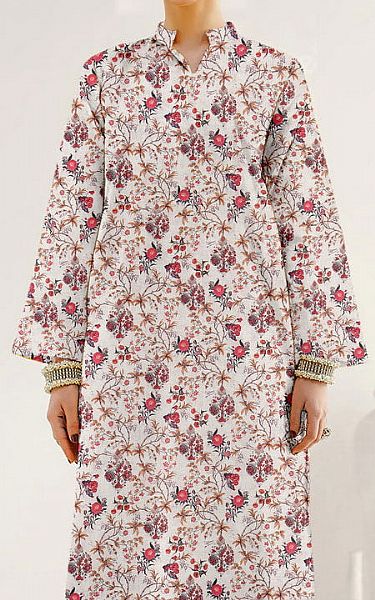 Vs Textile Off-white Cambric Suit (2 Pcs) | Pakistani Winter Dresses in USA- Image 2