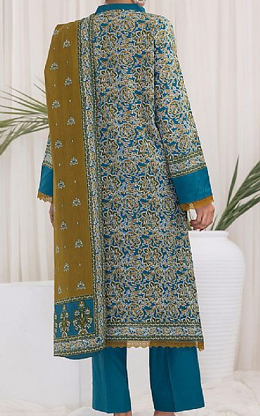Vs Textile Teal Blue Lawn Suit | Pakistani Lawn Dress in USA- Image 2