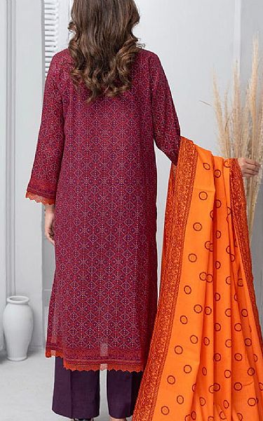 Vs Textile Egg Plant Lawn Suit | Pakistani Lawn Dress in USA- Image 2