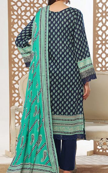 Vs Textile Navy Blue Lawn Suit | Pakistani Lawn Dress in USA- Image 2