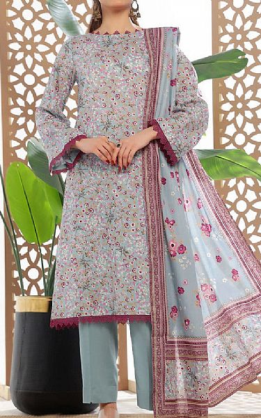 Vs Textile Grey Lawn Suit | Pakistani Lawn Dress in USA- Image 1
