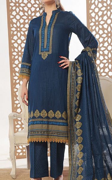 Vs Textile Pickled Bluewood Lawn Suit | Pakistani Lawn Dress in USA- Image 1