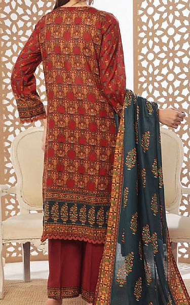 Vs Textile Cornell Red Lawn Suit | Pakistani Lawn Dress in USA- Image 2