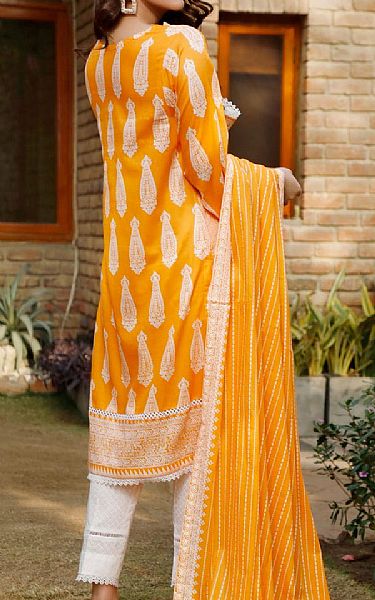 Vs Textile Dark Orange Cambric Suit | Pakistani Winter Dresses in USA- Image 2