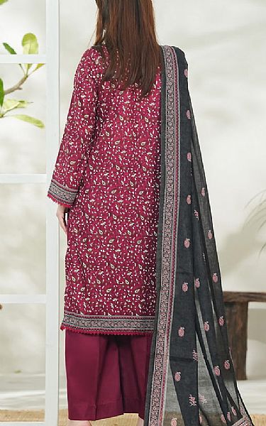 Vs Textile Light Burgundy Lawn Suit | Pakistani Lawn Dress in USA- Image 2