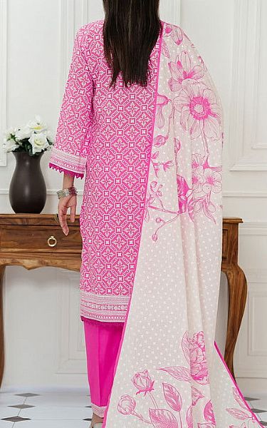 Vs Textile White/Pink Lawn Suit | Pakistani Lawn Dress in USA- Image 2