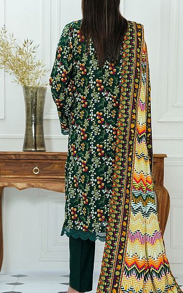 Vs Textile Dark Green Lawn Suit | Pakistani Lawn Dress in USA- Image 2