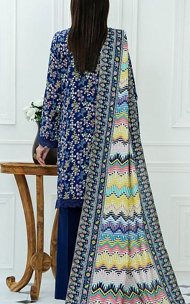 Vs Textile Navy Blue Lawn Suit | Pakistani Lawn Dress in USA- Image 2