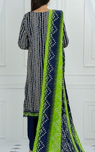 Vs Textile Navy Blue Lawn Suit | Pakistani Lawn Dress in USA- Image 2