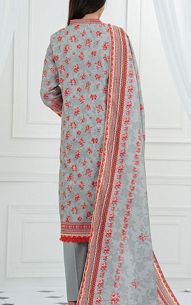 Vs Textile Grey/Rust Lawn Suit | Pakistani Lawn Dress in USA- Image 2