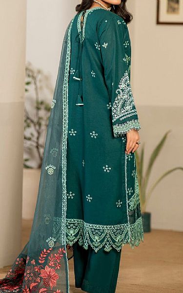 Vs Textile Bottle Green Lawn Suit | Pakistani Lawn Dress in USA- Image 2