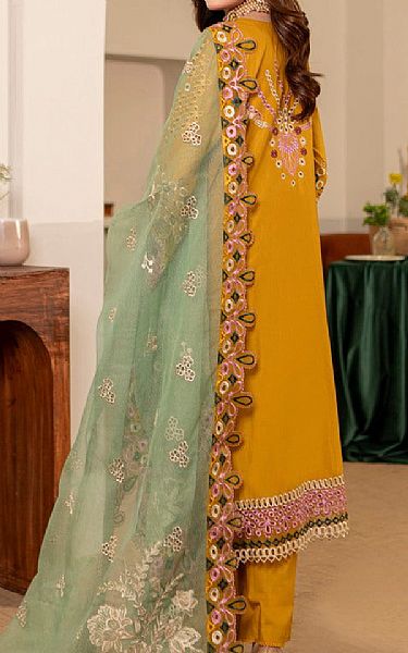 Vs Textile Mustard Lawn Suit | Pakistani Lawn Dress in USA- Image 2